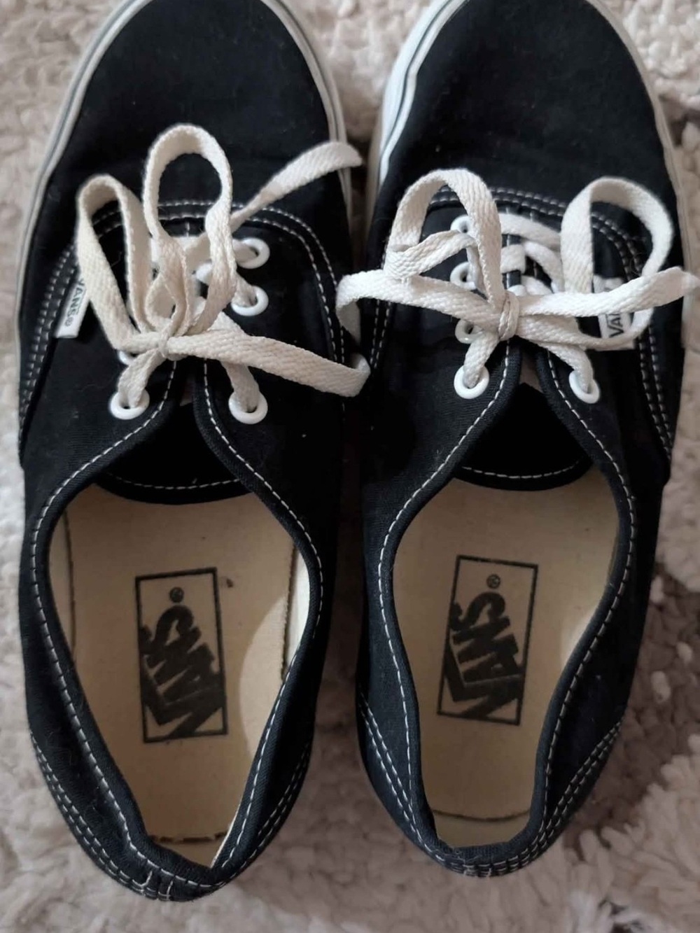 Vans Black Canvas Unisex Low-Top Sneakers
